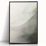Minimalist Abstract Art: Soft Neutral Tones with Flowing Organic Shapes