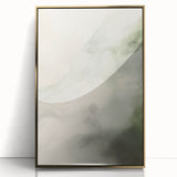 Minimalist Abstract Art: Soft Neutral Tones with Flowing Organic Shapes