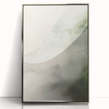 Minimalist Abstract Art: Soft Neutral Tones with Flowing Organic Shapes
