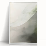 Minimalist Abstract Art: Soft Neutral Tones with Flowing Organic Shapes