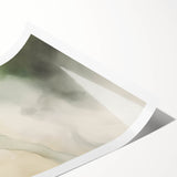 Minimalist Abstract Art: Soft Neutral Tones with Flowing Organic Shapes