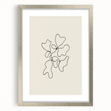 Minimalist Abstract Line Art: Organic Shapes in Clean Black Lines