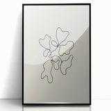 Minimalist Abstract Line Art: Organic Shapes in Clean Black Lines