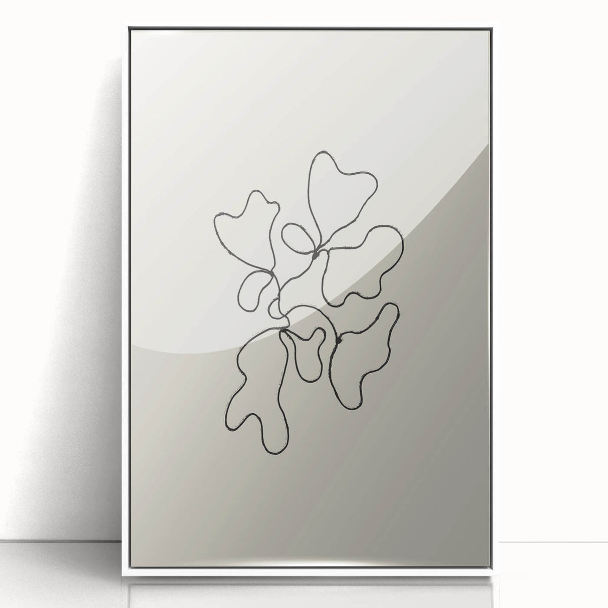 Minimalist Abstract Line Art: Organic Shapes in Clean Black Lines