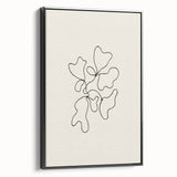 Minimalist Abstract Line Art: Organic Shapes in Clean Black Lines