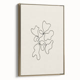 Minimalist Abstract Line Art: Organic Shapes in Clean Black Lines