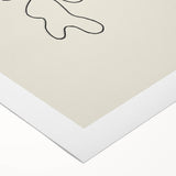 Minimalist Abstract Line Art: Organic Shapes in Clean Black Lines