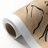 Minimalist Abstract Line Art: Organic Flowing Lines on Neutral Background