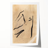 Minimalist Abstract Line Art: Organic Flowing Lines on Neutral Background