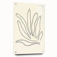 Minimalist Botanical Line Art: Elegant Abstract Leaf Design