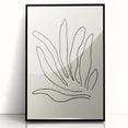 Minimalist Botanical Line Art: Elegant Abstract Leaf Design