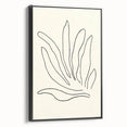 Minimalist Botanical Line Art: Elegant Abstract Leaf Design