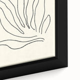 Minimalist Botanical Line Art: Elegant Abstract Leaf Design