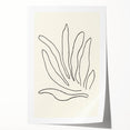 Minimalist Botanical Line Art: Elegant Abstract Leaf Design