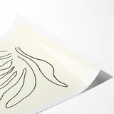 Minimalist Botanical Line Art: Elegant Abstract Leaf Design