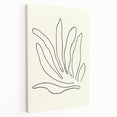 Minimalist Botanical Line Art: Elegant Abstract Leaf Design