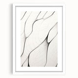 Minimalist Abstract Line Art: Flowing Organic Patterns in Black and White