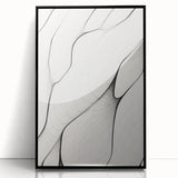 Minimalist Abstract Line Art: Flowing Organic Patterns in Black and White