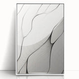 Minimalist Abstract Line Art: Flowing Organic Patterns in Black and White