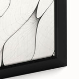 Minimalist Abstract Line Art: Flowing Organic Patterns in Black and White