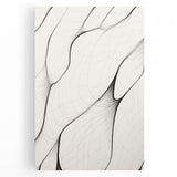 Minimalist Abstract Line Art: Flowing Organic Patterns in Black and White