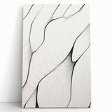 Minimalist Abstract Line Art: Flowing Organic Patterns in Black and White