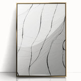 Minimalist Abstract Line Art: Delicate Organic Patterns in Black and White