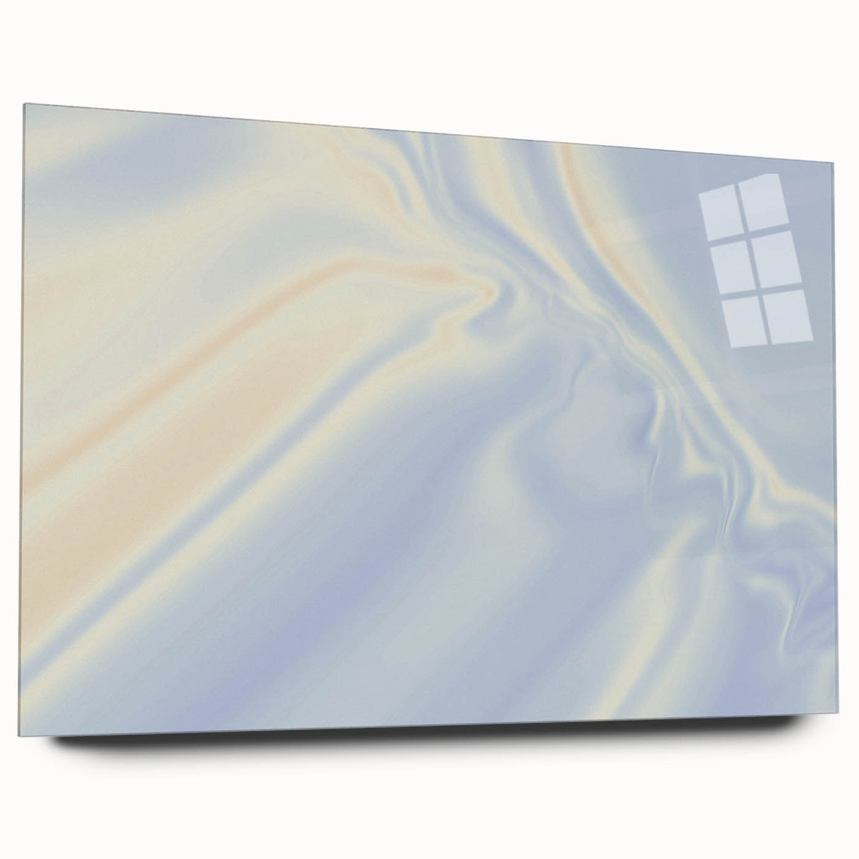 Soft Blue Gradient Nature-Inspired Wall Art with Subtle Textures