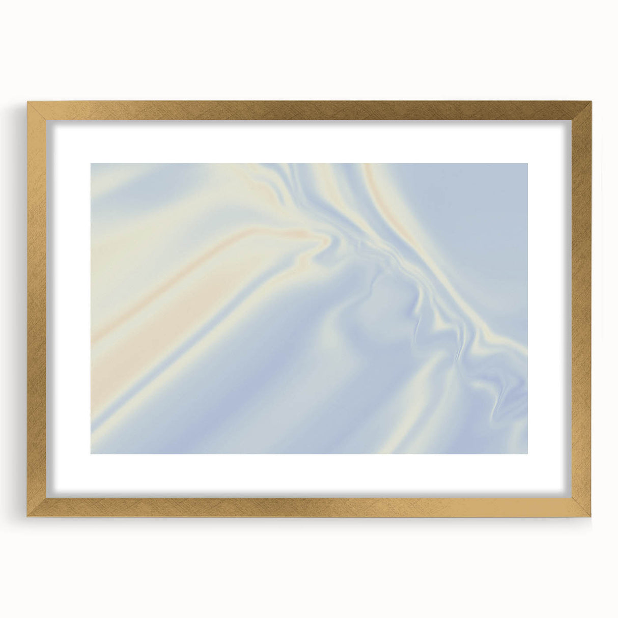 Soft Blue Gradient Nature-Inspired Wall Art with Subtle Textures