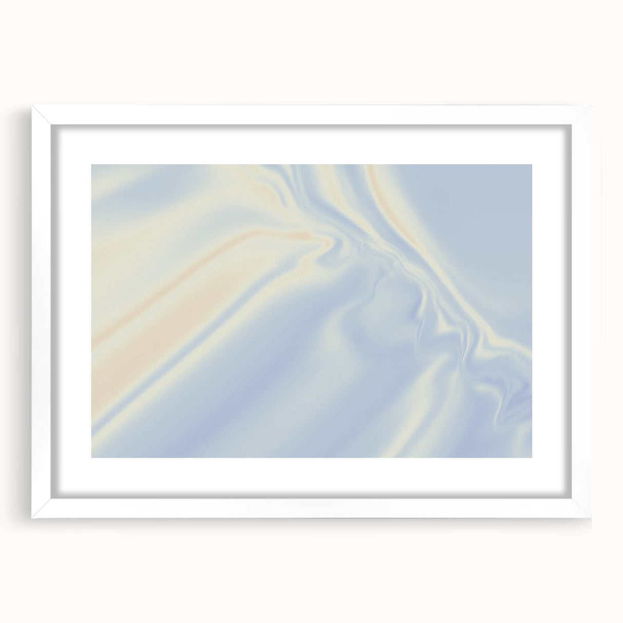 Soft Blue Gradient Nature-Inspired Wall Art with Subtle Textures