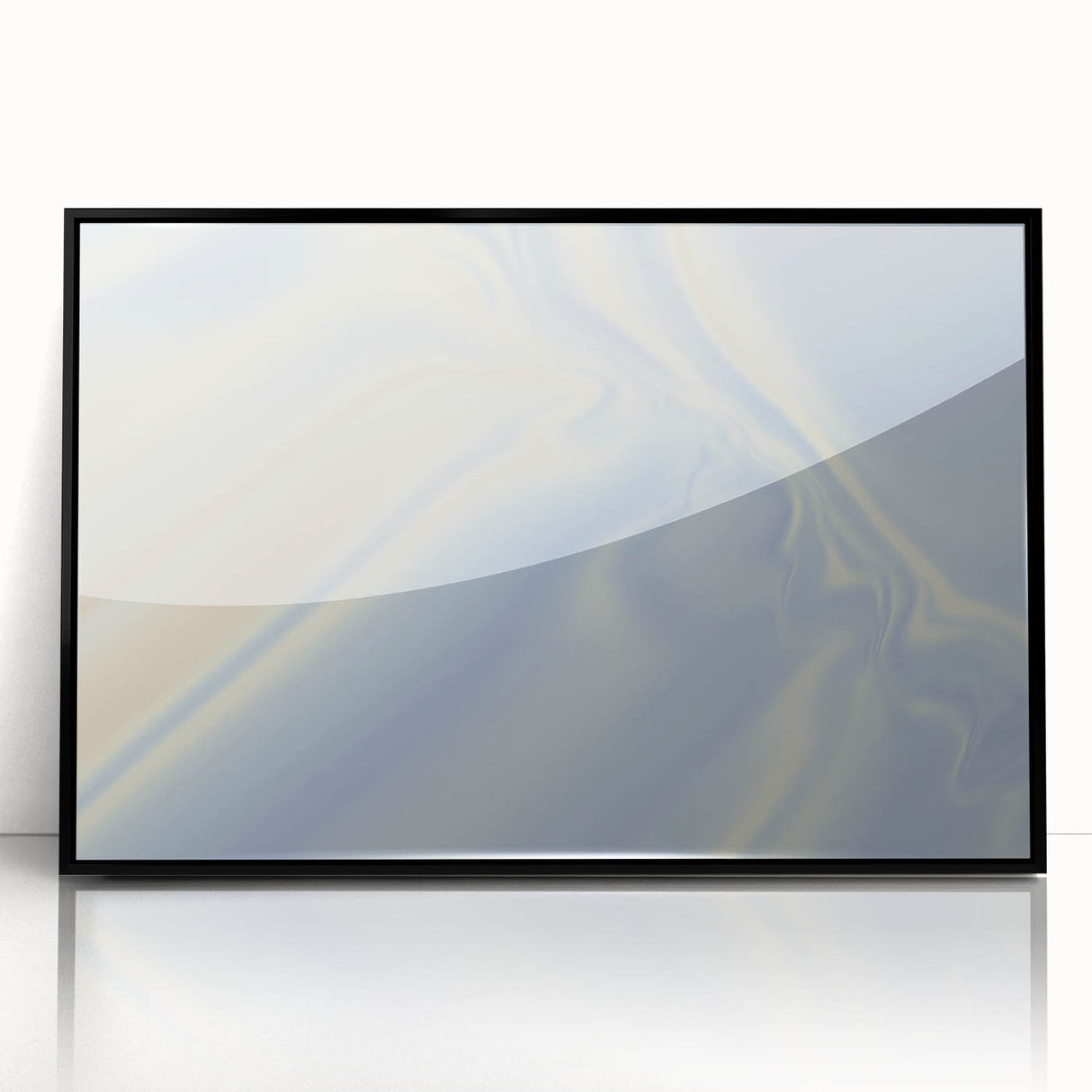 Soft Blue Gradient Nature-Inspired Wall Art with Subtle Textures