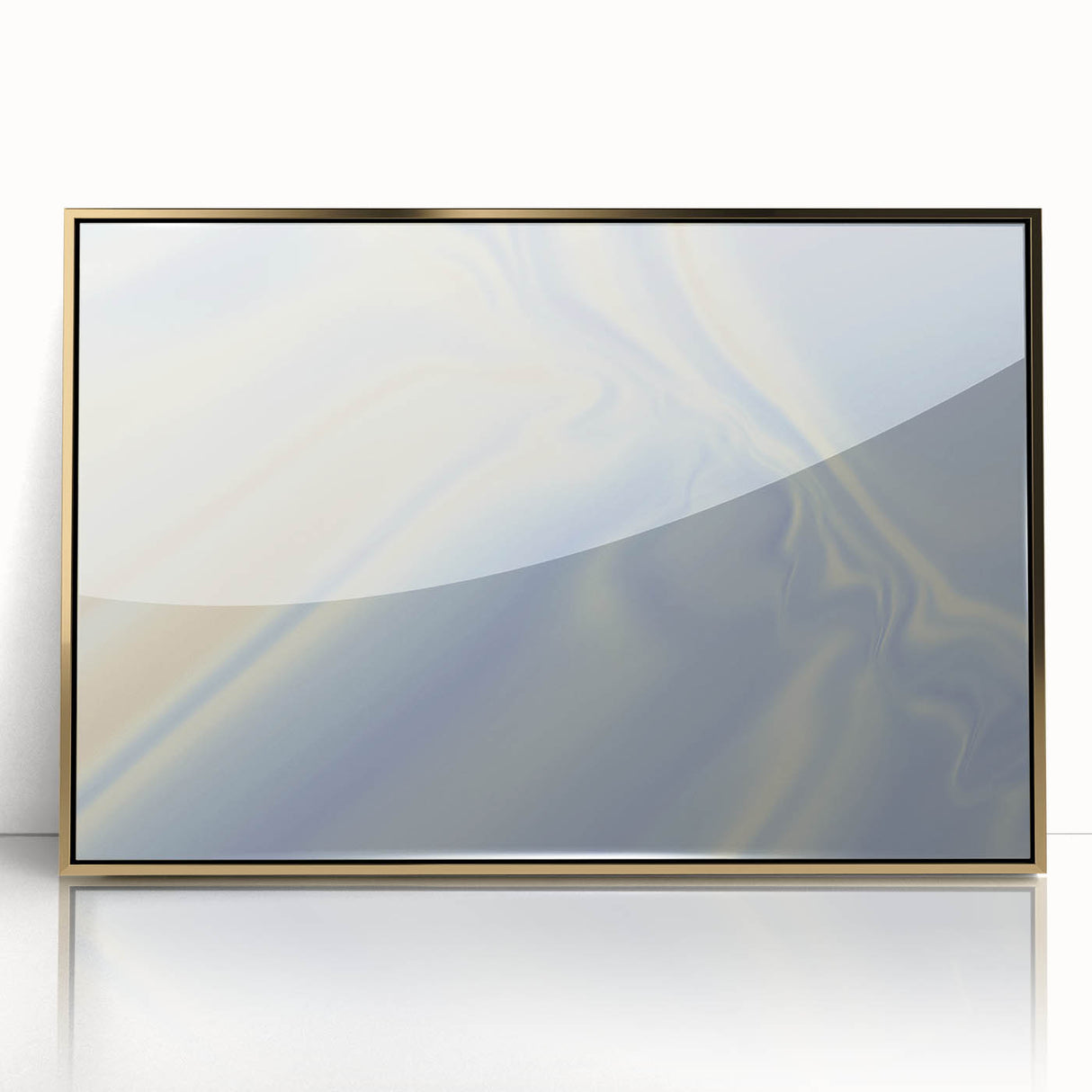Soft Blue Gradient Nature-Inspired Wall Art with Subtle Textures