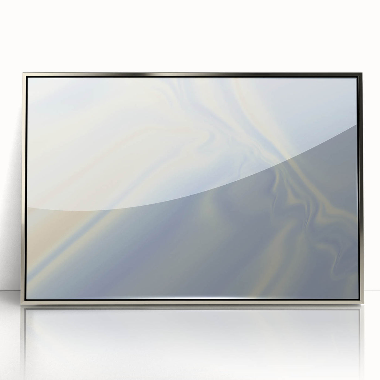 Soft Blue Gradient Nature-Inspired Wall Art with Subtle Textures