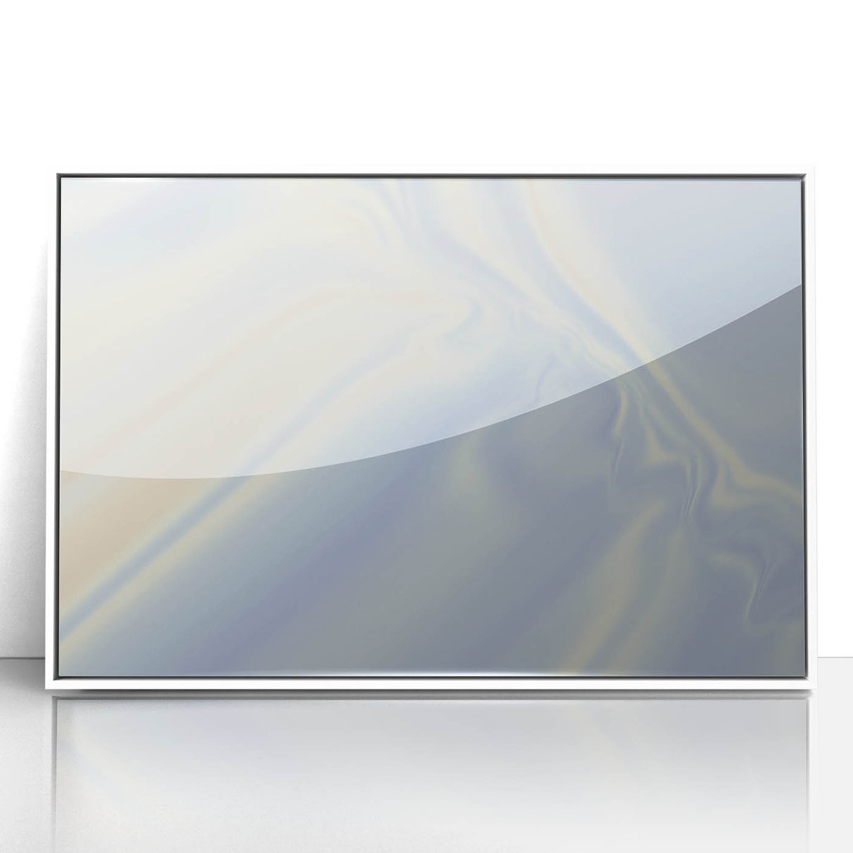 Soft Blue Gradient Nature-Inspired Wall Art with Subtle Textures
