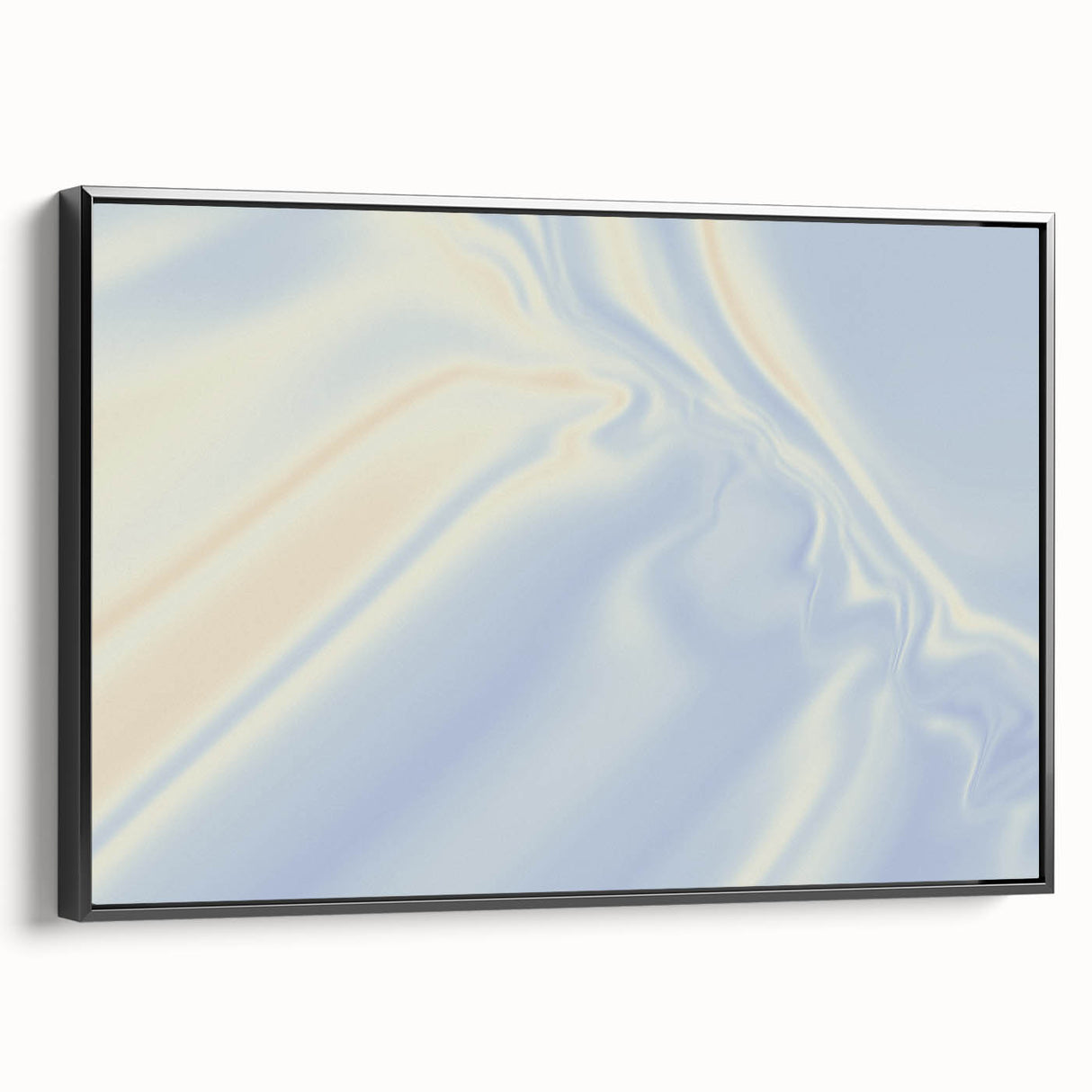 Soft Blue Gradient Nature-Inspired Wall Art with Subtle Textures