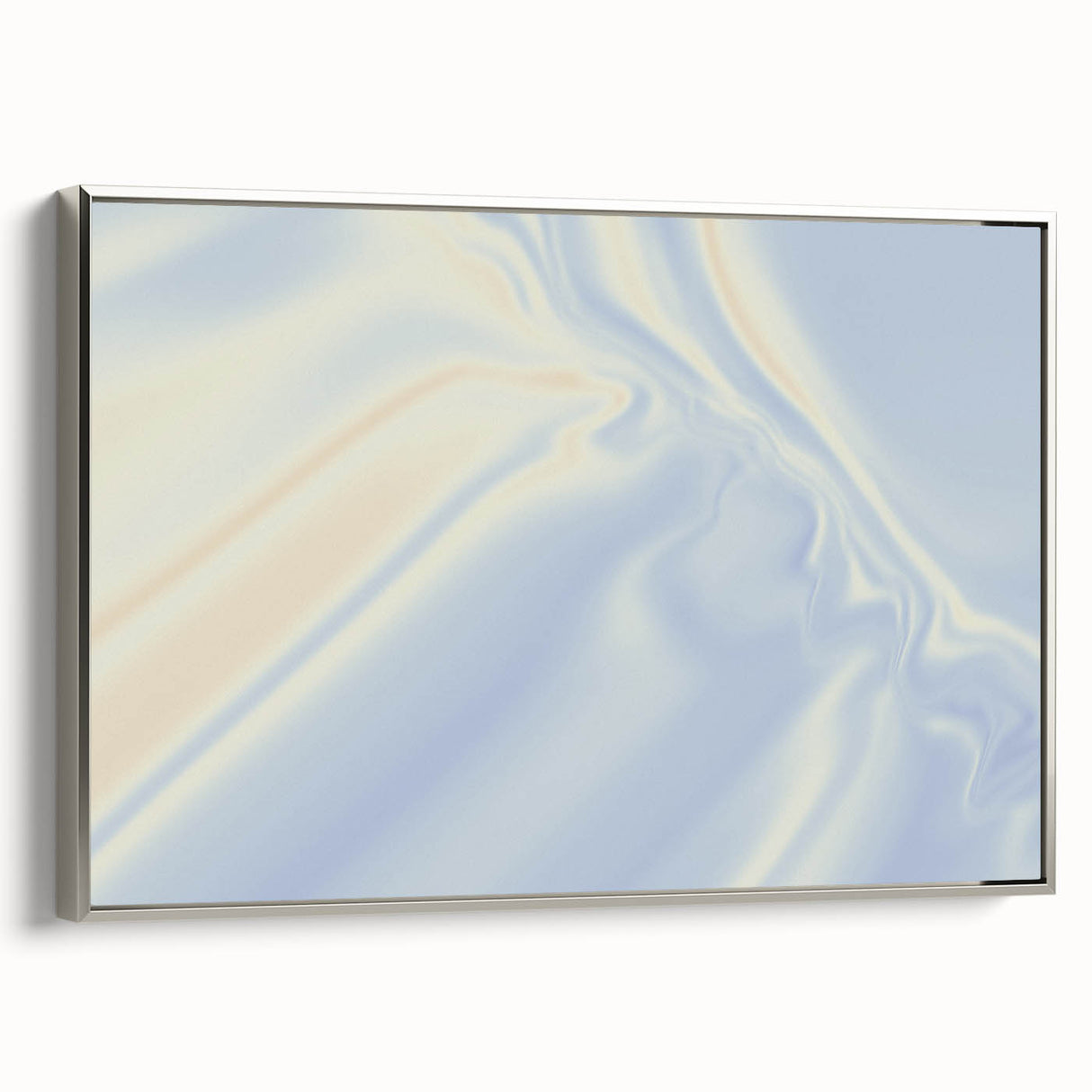 Soft Blue Gradient Nature-Inspired Wall Art with Subtle Textures
