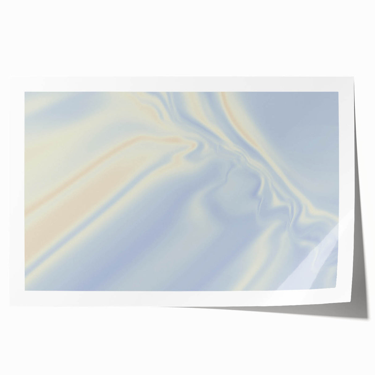 Soft Blue Gradient Nature-Inspired Wall Art with Subtle Textures