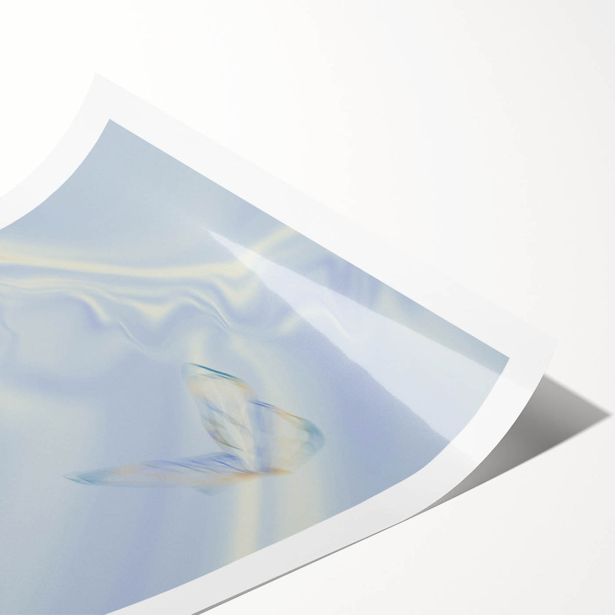 Nature-Inspired Gradient Wall Art with Delicate Butterfly Motifs