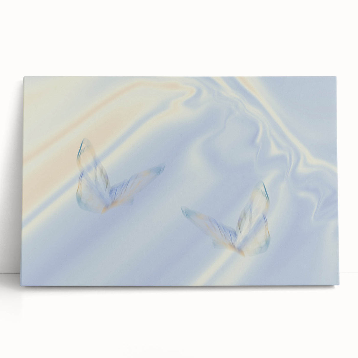 Nature-Inspired Gradient Wall Art with Delicate Butterfly Motifs