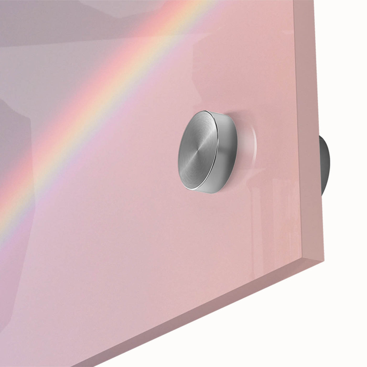 Rainbow Gradient Nature-Inspired Abstract Wall Art with Soft Tones