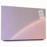 Rainbow Gradient Nature-Inspired Abstract Wall Art with Soft Tones