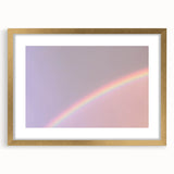 Rainbow Gradient Nature-Inspired Abstract Wall Art with Soft Tones