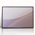 Rainbow Gradient Nature-Inspired Abstract Wall Art with Soft Tones