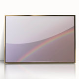 Rainbow Gradient Nature-Inspired Abstract Wall Art with Soft Tones