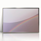 Rainbow Gradient Nature-Inspired Abstract Wall Art with Soft Tones