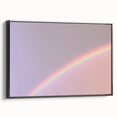 Rainbow Gradient Nature-Inspired Abstract Wall Art with Soft Tones