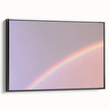 Rainbow Gradient Nature-Inspired Abstract Wall Art with Soft Tones
