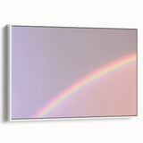 Rainbow Gradient Nature-Inspired Abstract Wall Art with Soft Tones