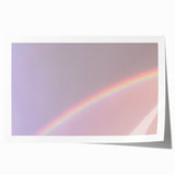 Rainbow Gradient Nature-Inspired Abstract Wall Art with Soft Tones