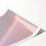 Rainbow Gradient Nature-Inspired Abstract Wall Art with Soft Tones